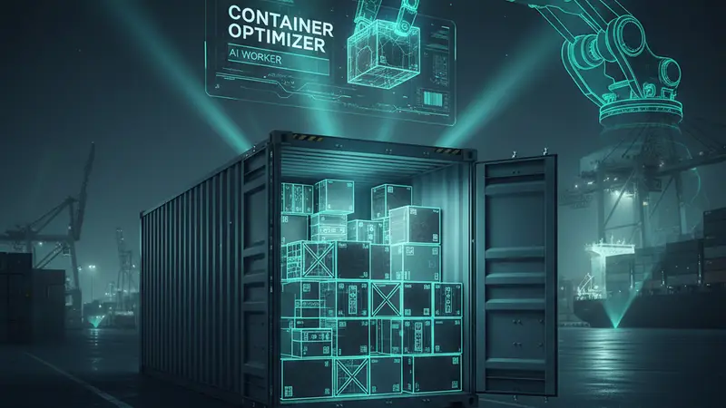 AI container load optimization