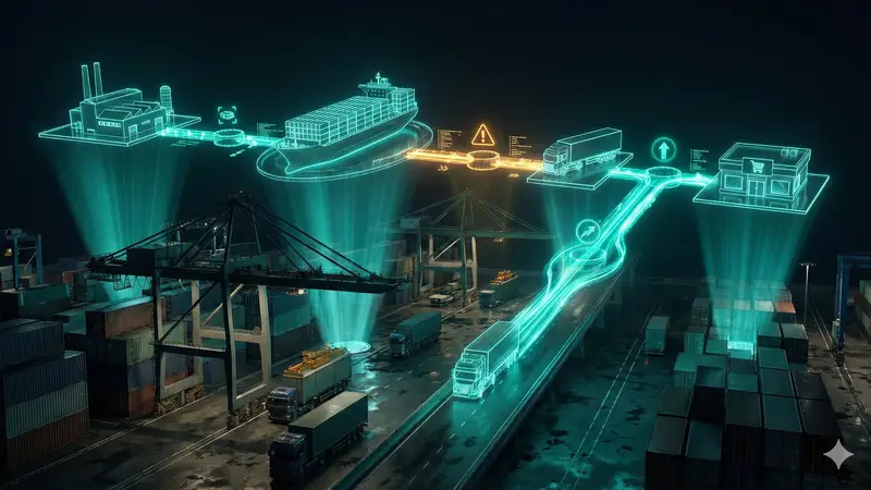 AI logistics supply chain visualization